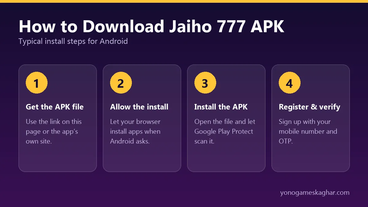 How to download Jaiho 777 APK