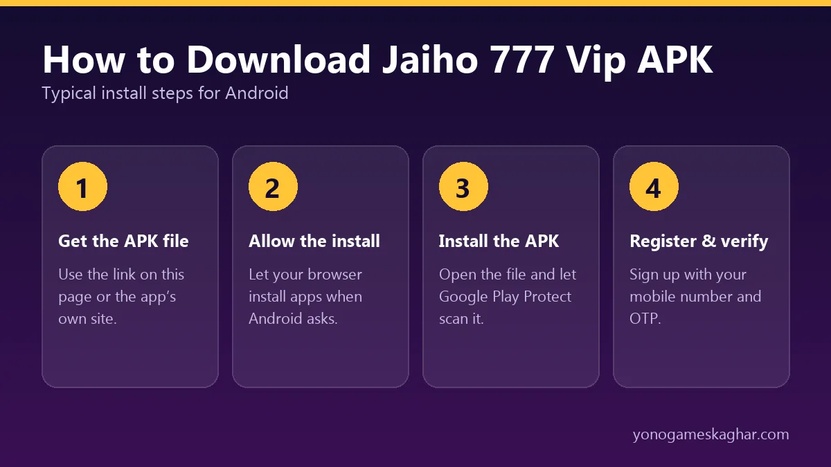 How to download Jaiho 777 Vip APK